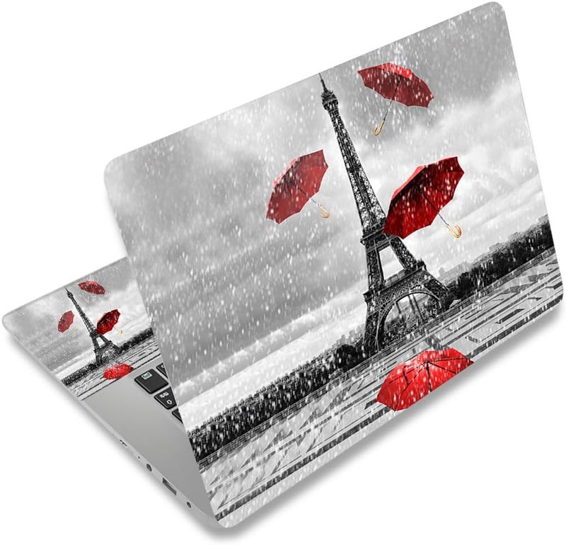 ARTSO 12 13 14 15 15.4 15.6 Inches Laptop Skin Sticker Decal Universal Netbook Skin Sticker Reusable Soft Notebook Art Protector Cover Decal, Paris Tower - Image 1